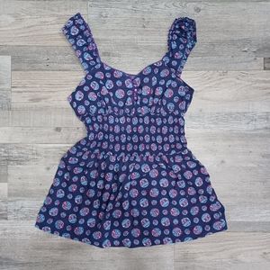 Free People Blue Tank Top Size 8